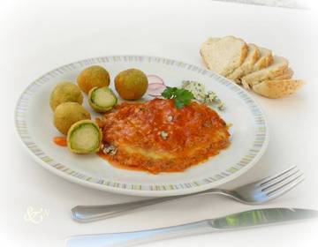 Geflügelauflauf mit Blauschimmelkäse Geflügelauflauf mit Blauschimmelkäse
