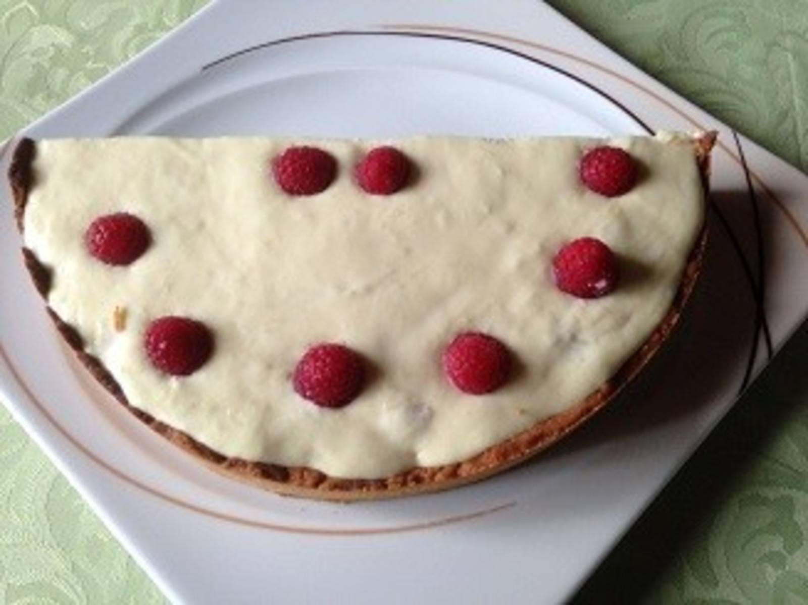 Französische Himbeertarte