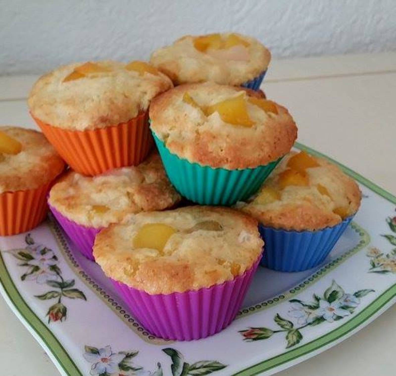 Pfirsichmuffins