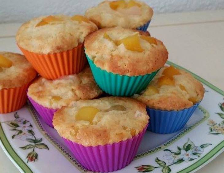 Pfirsichmuffins