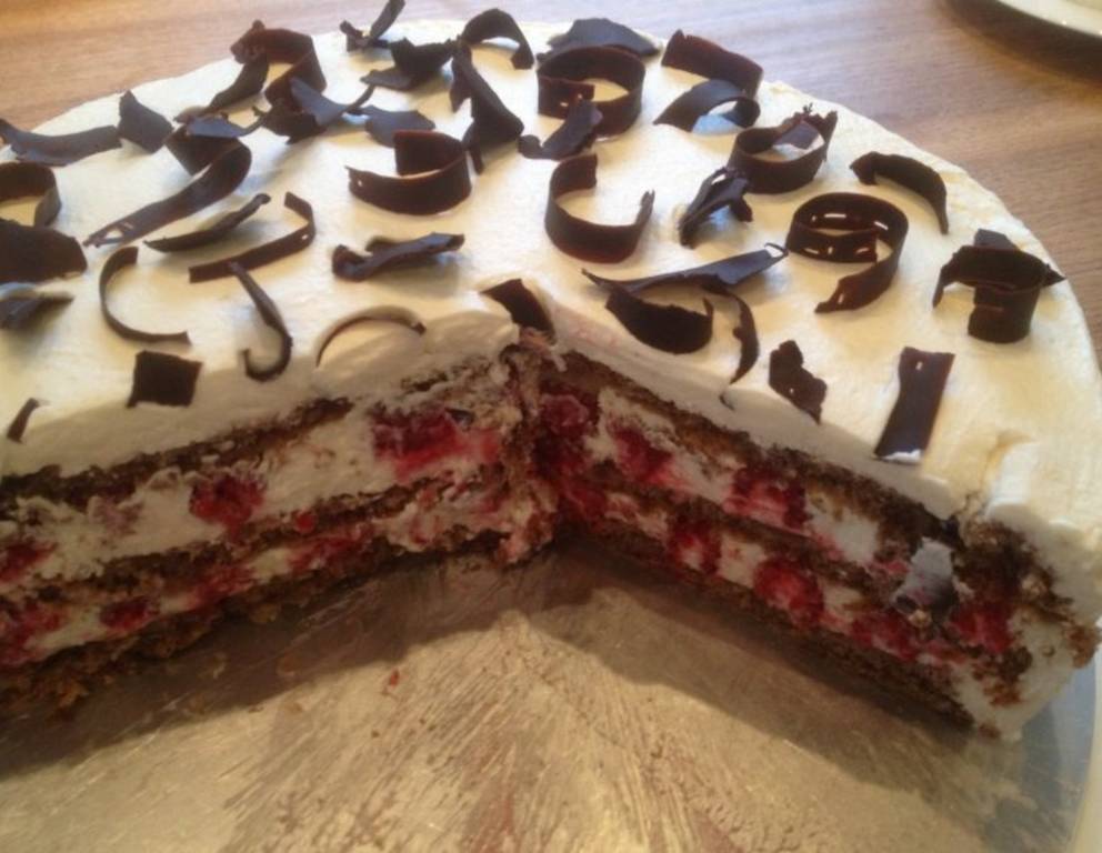 Mascarpone-Himbeertorte Mascarpone-Himbeertorte