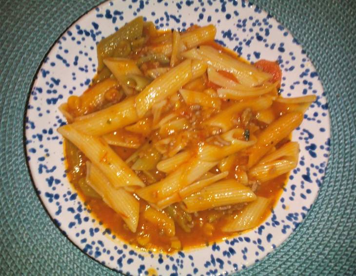 Penne all'arrabbiata Penne all'arrabbiata