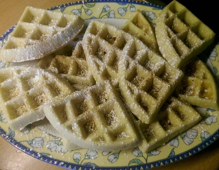Waffeln mit Zimt-Zucker Waffeln mit Zimt-Zucker