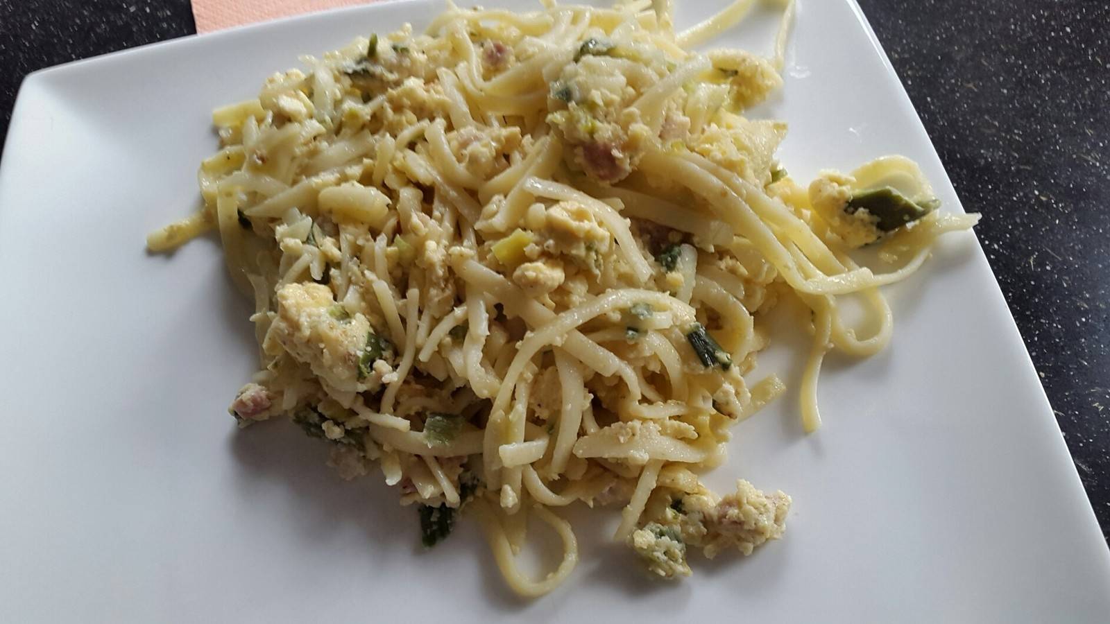 Nudeln Mit Speck Und Ei Rezept - ichkoche.ch