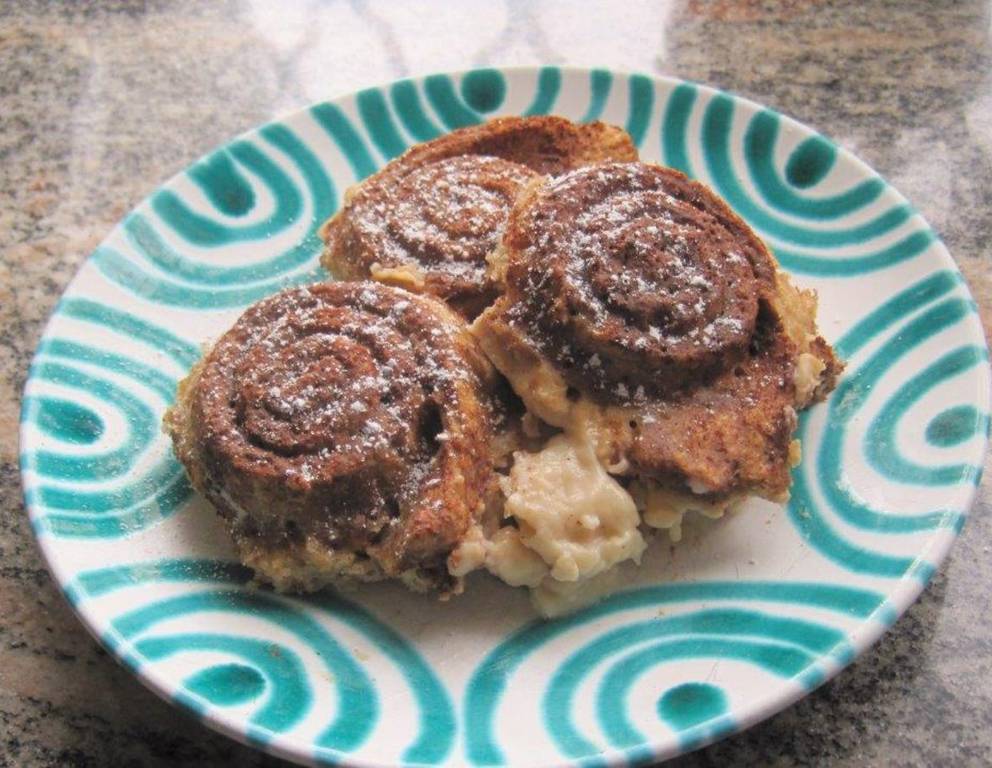 Vegane Zimtschnecken mit Puddingguss Vegane Zimtschnecken mit Puddingguss