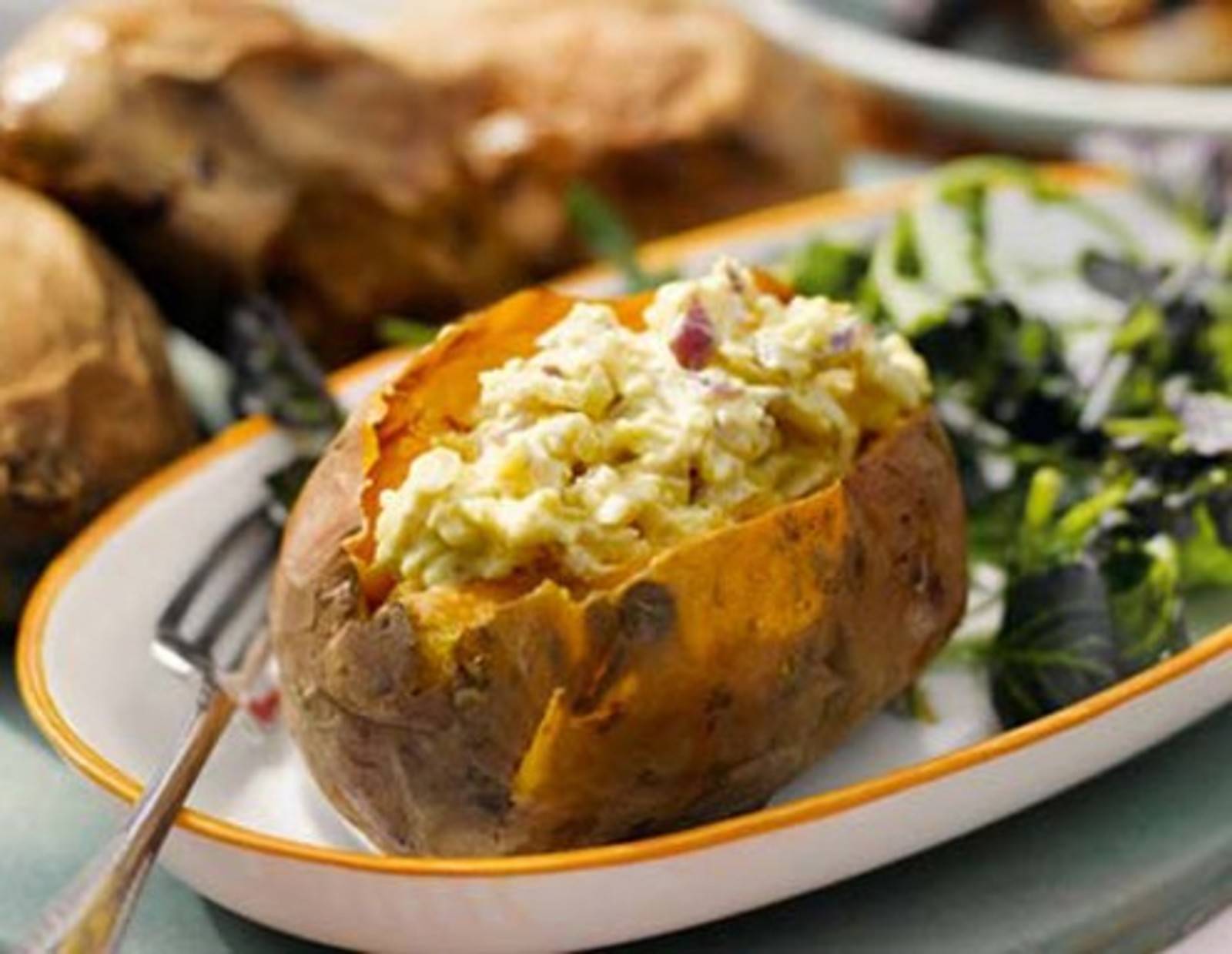 Ofenerdäpfel mit Ziegenkäse Rezept
