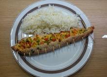 Putenschiffchen mit Paprika-Frischkäse-Fülle Putenschiffchen mit Paprika-Frischkäse-Fülle