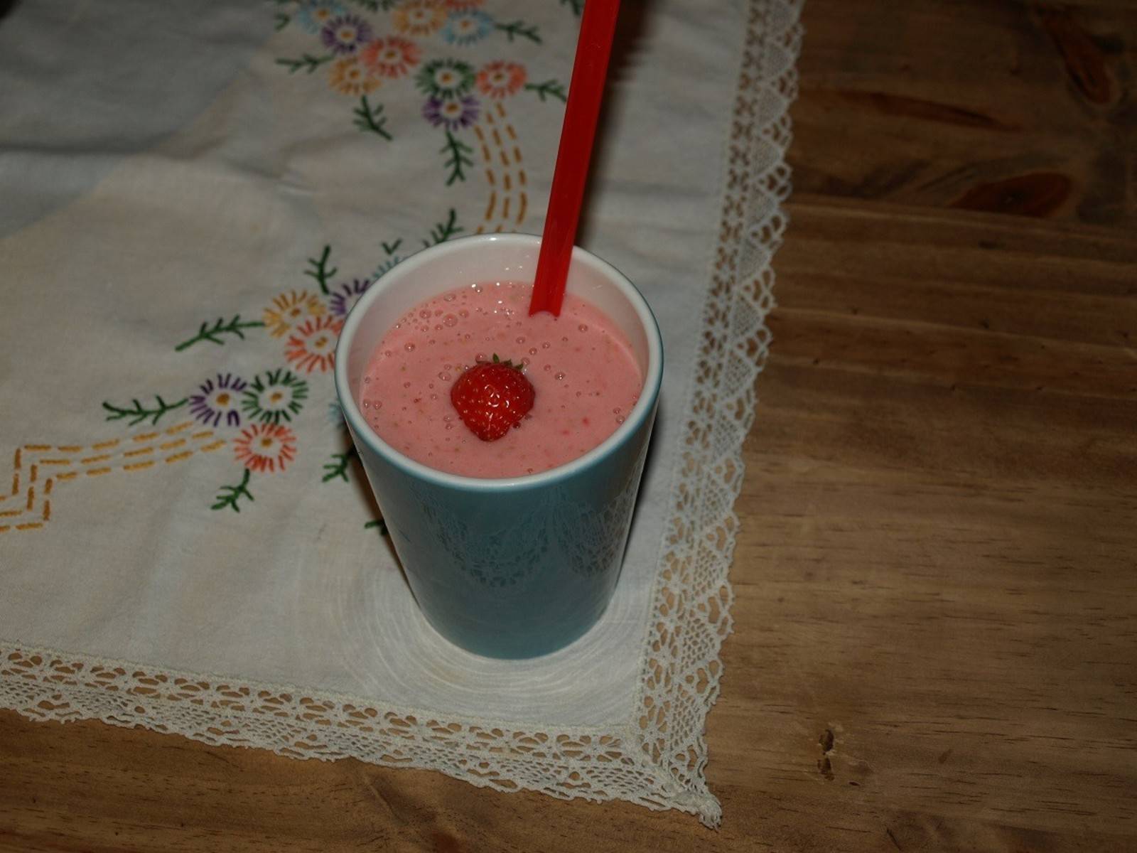 Erdbeerbuttermilch