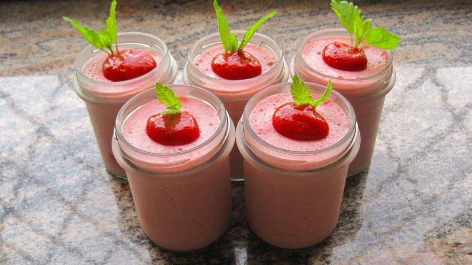 Erdbeermousse