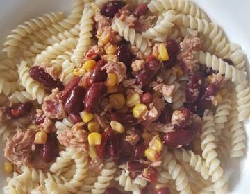 Dinkelnudeln mit Thunfisch Dinkelnudeln mit Thunfisch