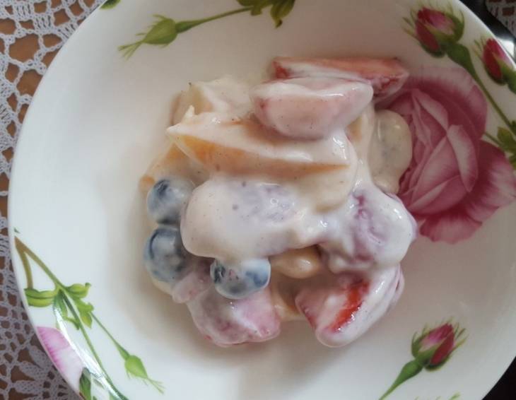 Vanillejoghurt mit Früchten Vanillejoghurt mit Früchten