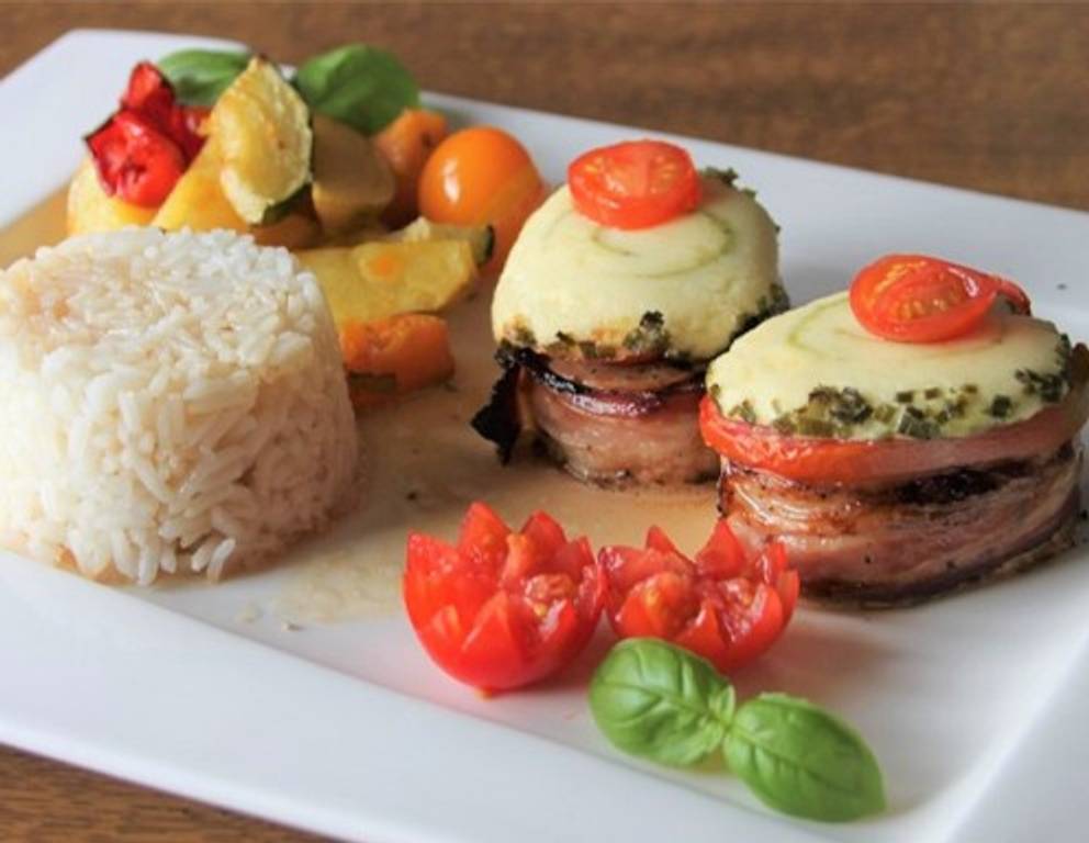 Lungenbraten mit Tomaten und Rollino Lungenbraten mit Tomaten und Rollino