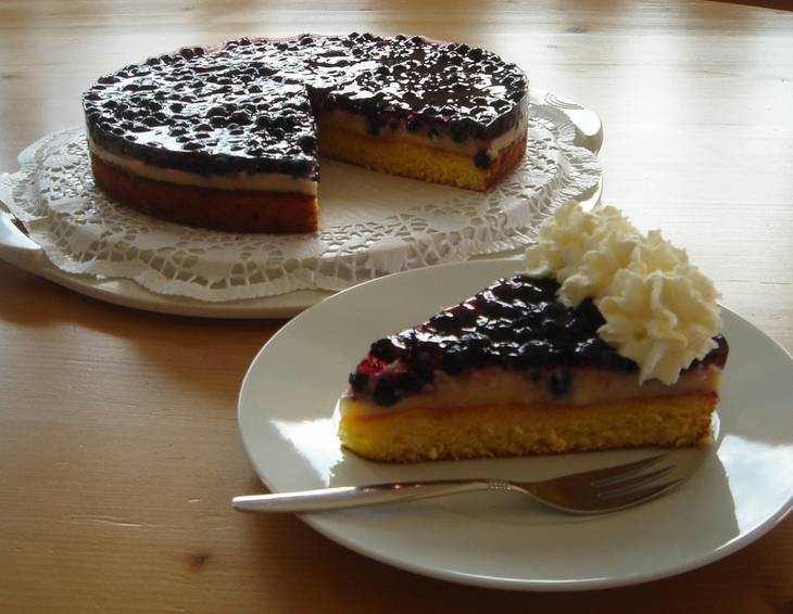 Schnelle Heidelbeertorte Schnelle Heidelbeertorte