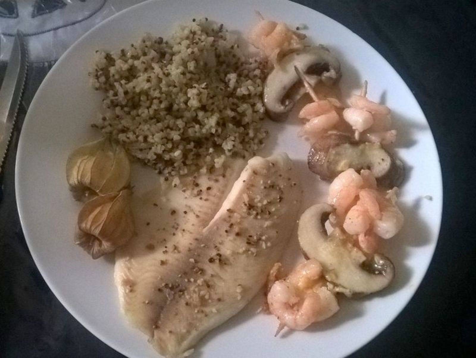 Champignon-Garnelen Spieße