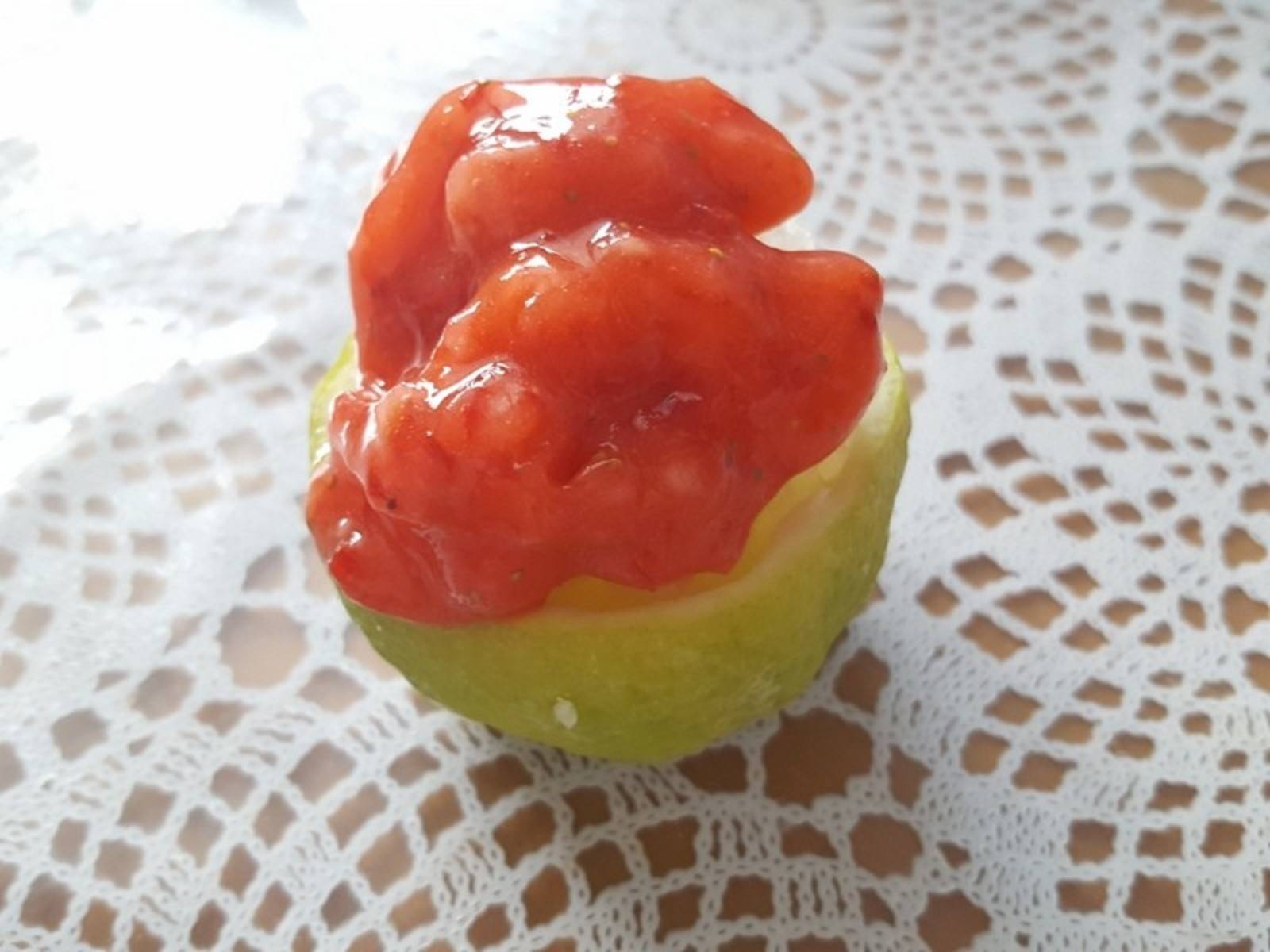 Erdbeer-Zitronen Sorbet Rezept - ichkoche.de Erdbeer-Zitronen Sorbet Rezept - ichkoche.de