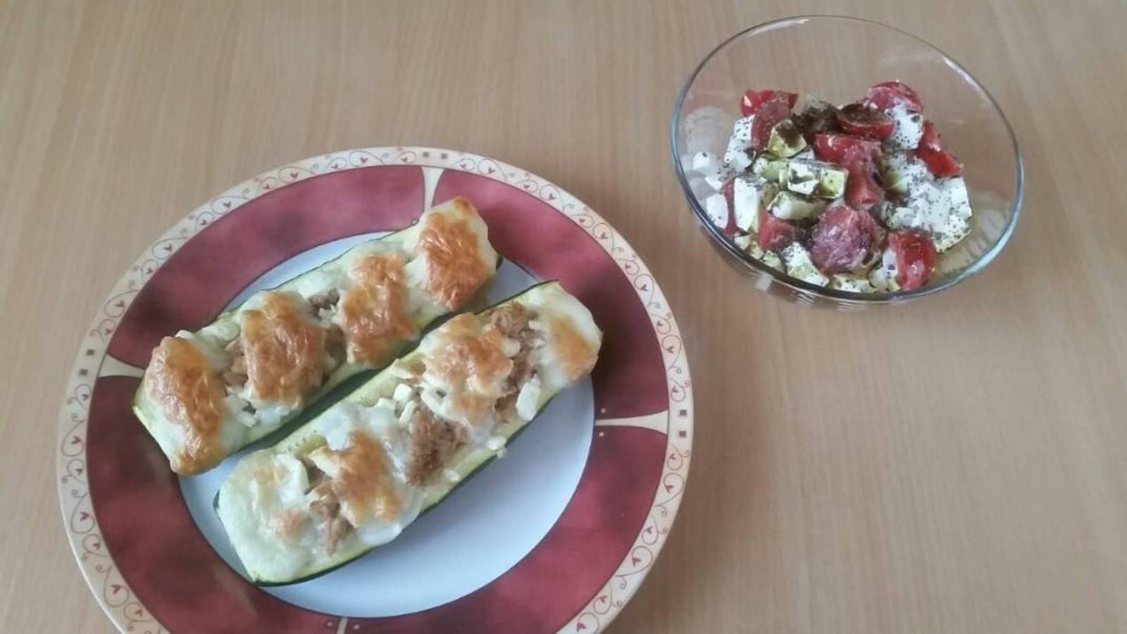 Überbackene Zucchini