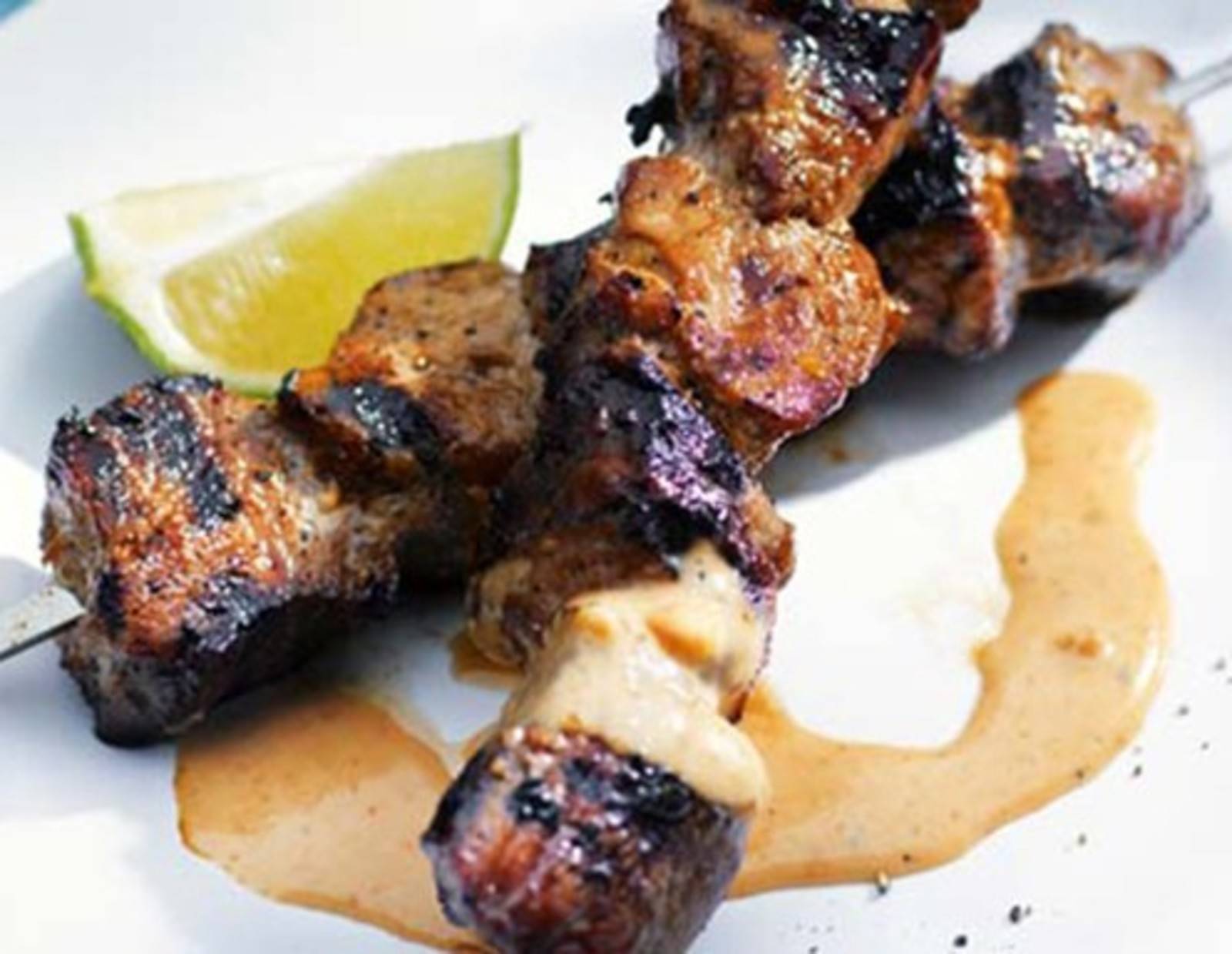 Schweinefleisch Spieße Satay Rezept