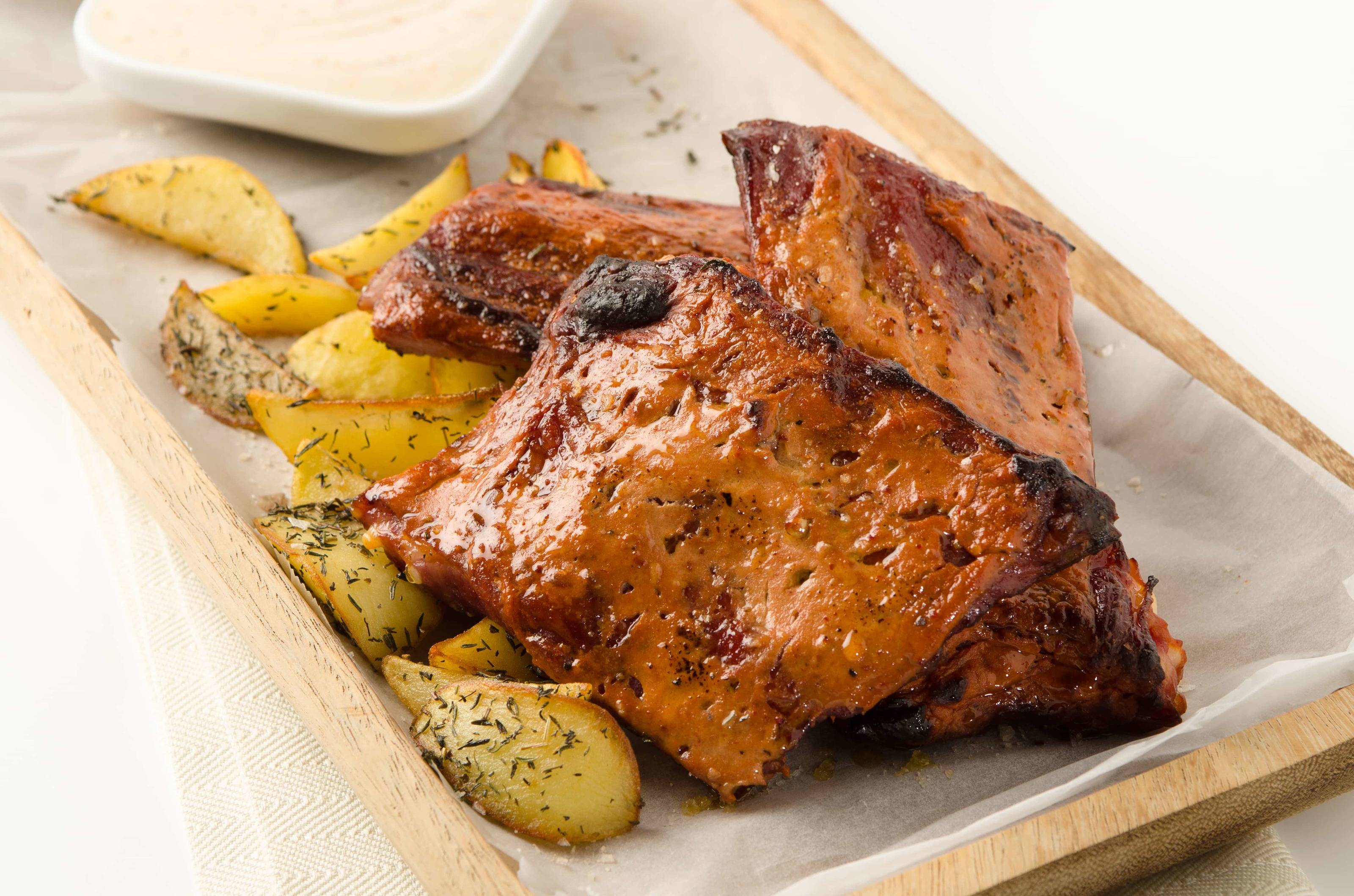 Spareribs mit Rosmarinerdäpfeln Rezept