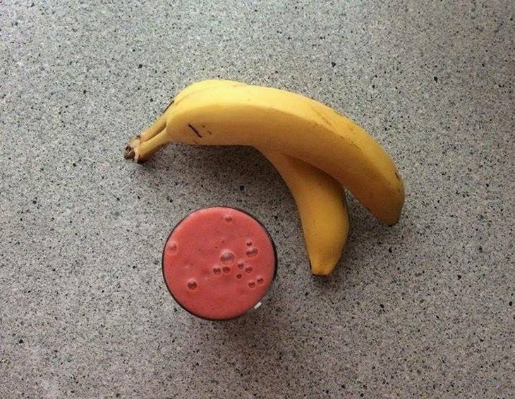 Bananen-Erdbeer-Milch Bananen-Erdbeer-Milch