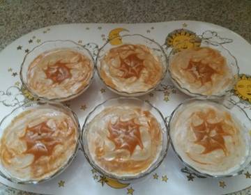Marillen-Pfirsich-Pudding Marillen-Pfirsich-Pudding