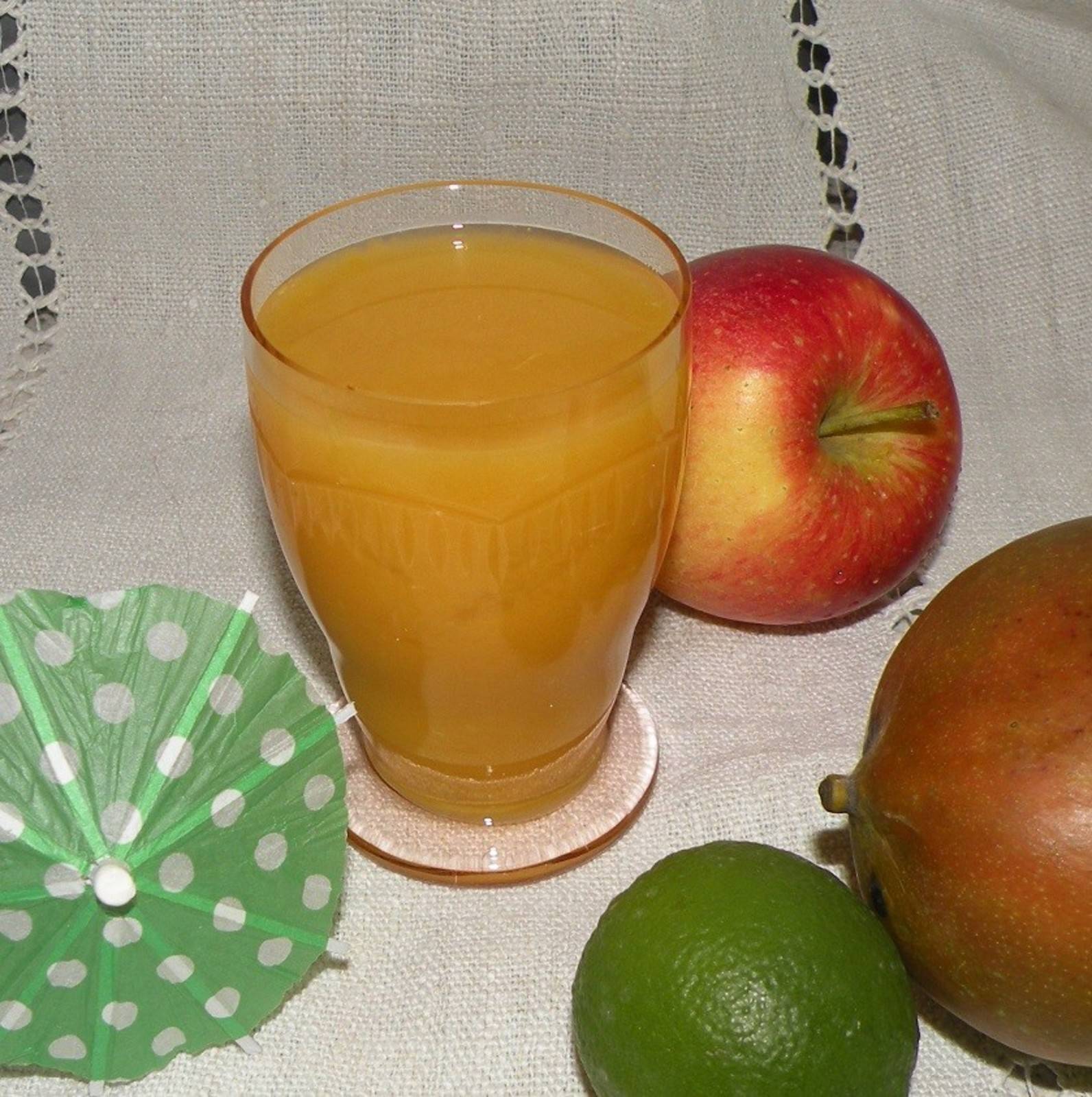 Limette-Apfel-Mango-Smoothie