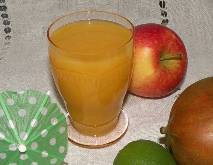 Limette-Apfel-Mango-Smoothie Limette-Apfel-Mango-Smoothie