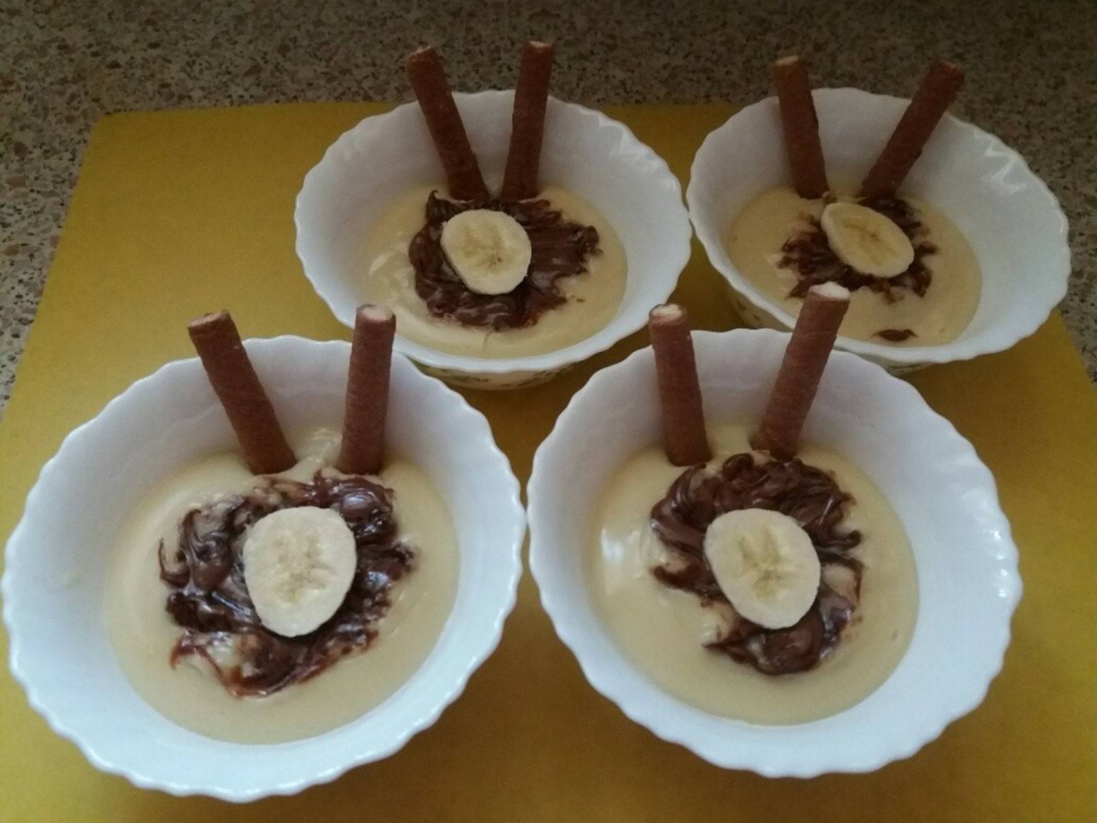 Bananen-Nutella-Pudding