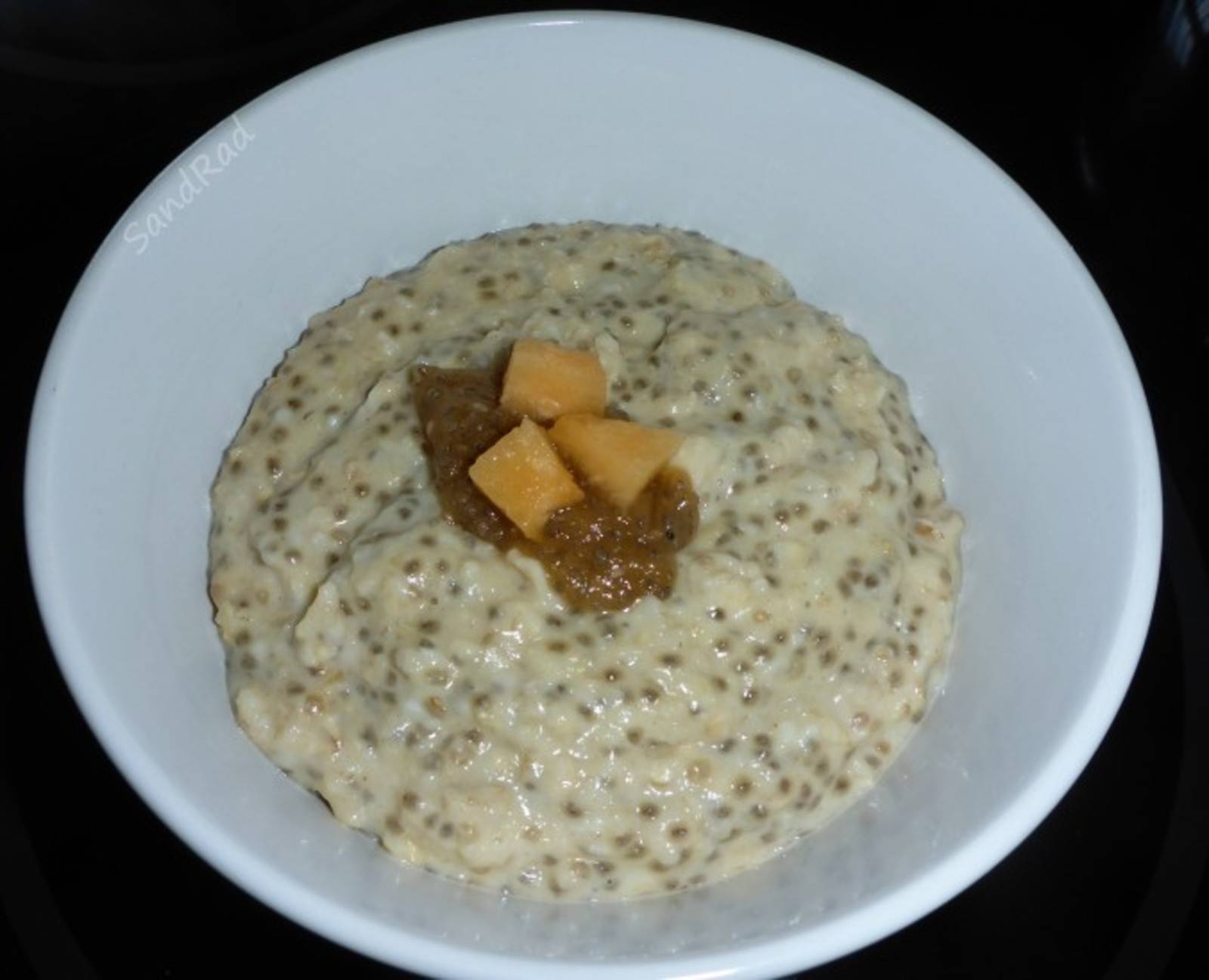Chia Porridge mit Melone