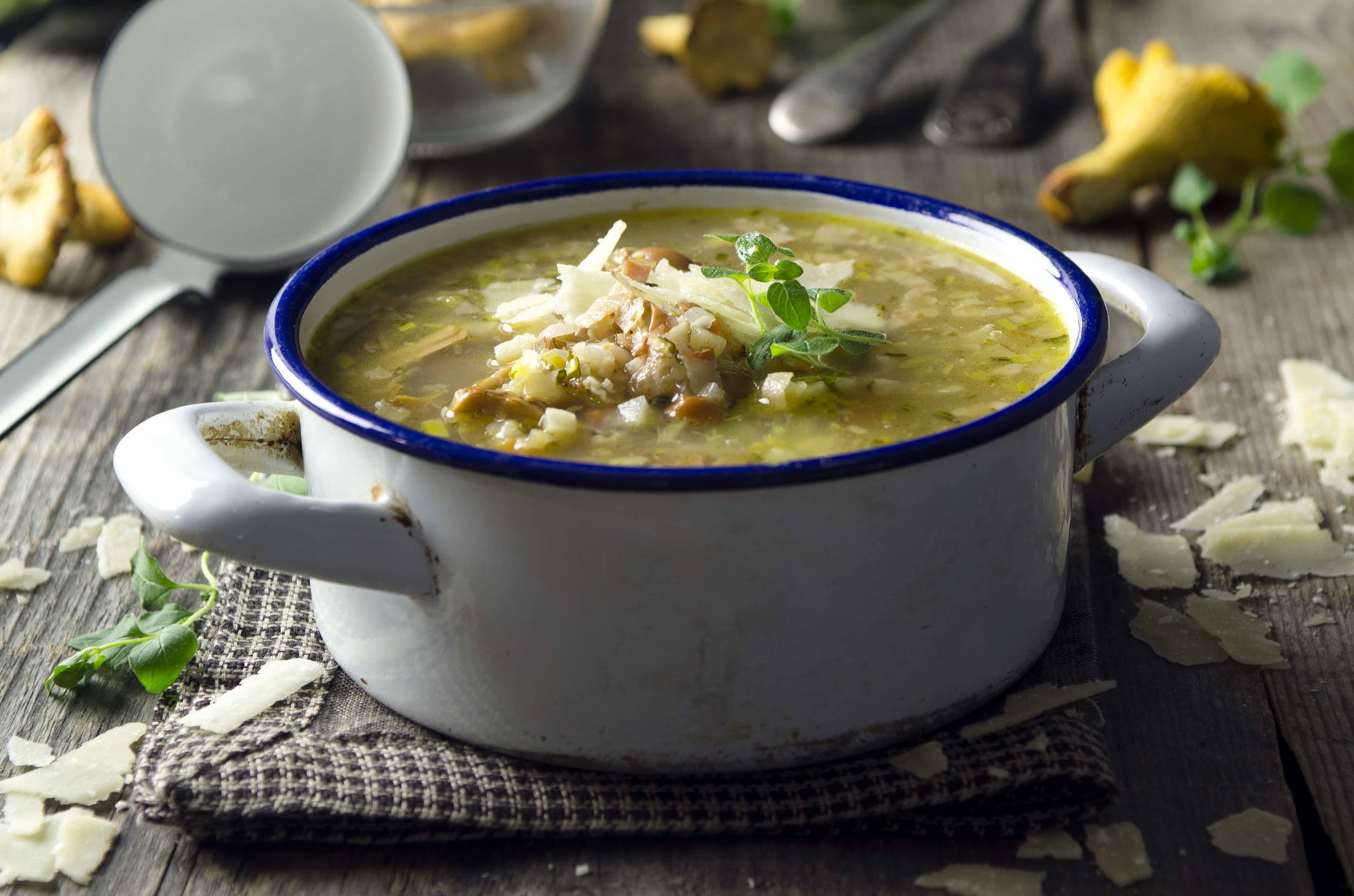 Eierschwammerl-Minestrone Rezept