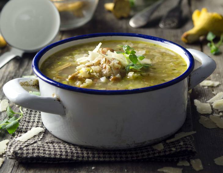 Eierschwammerl-Minestrone Eierschwammerl-Minestrone