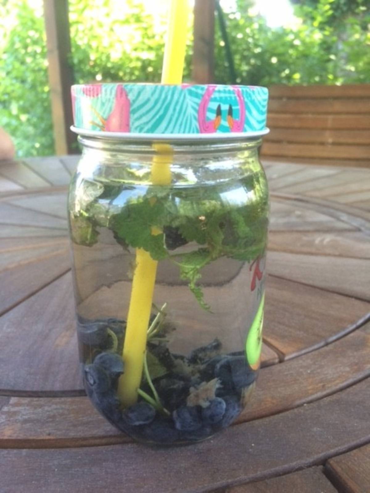 Detoxwasser mit Heidelbeeren