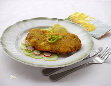Putenschnitzel im Erdäpfelkleid Putenschnitzel im Erdäpfelkleid