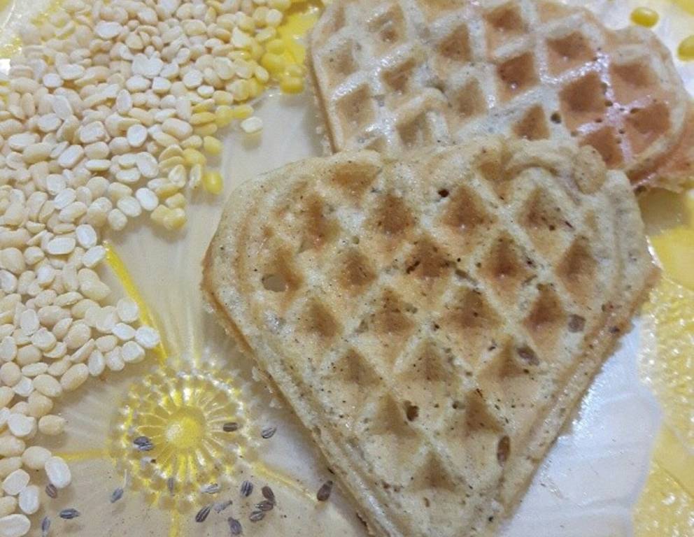 Süsse Mungobohnen-Waffeln Süsse Mungobohnen-Waffeln