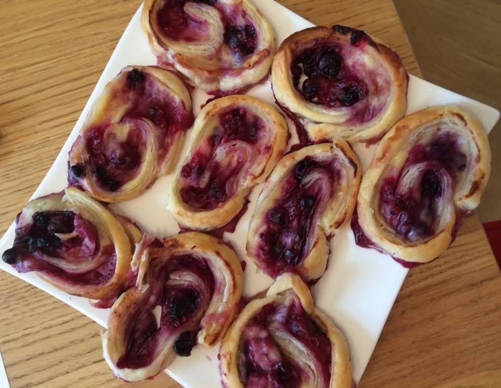 Beeren-Pudding-Schnecken Beeren-Pudding-Schnecken