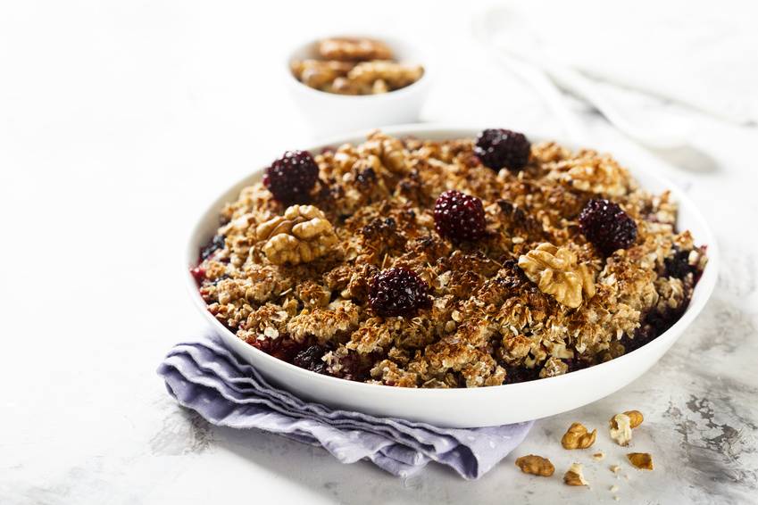Brombeercrumble Rezept