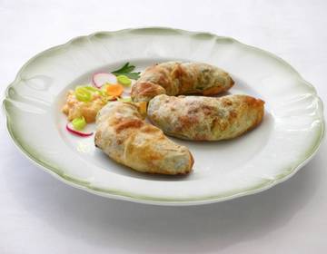 Feta-Spinat Kipferl mit Filoteig Feta-Spinat Kipferl mit Filoteig