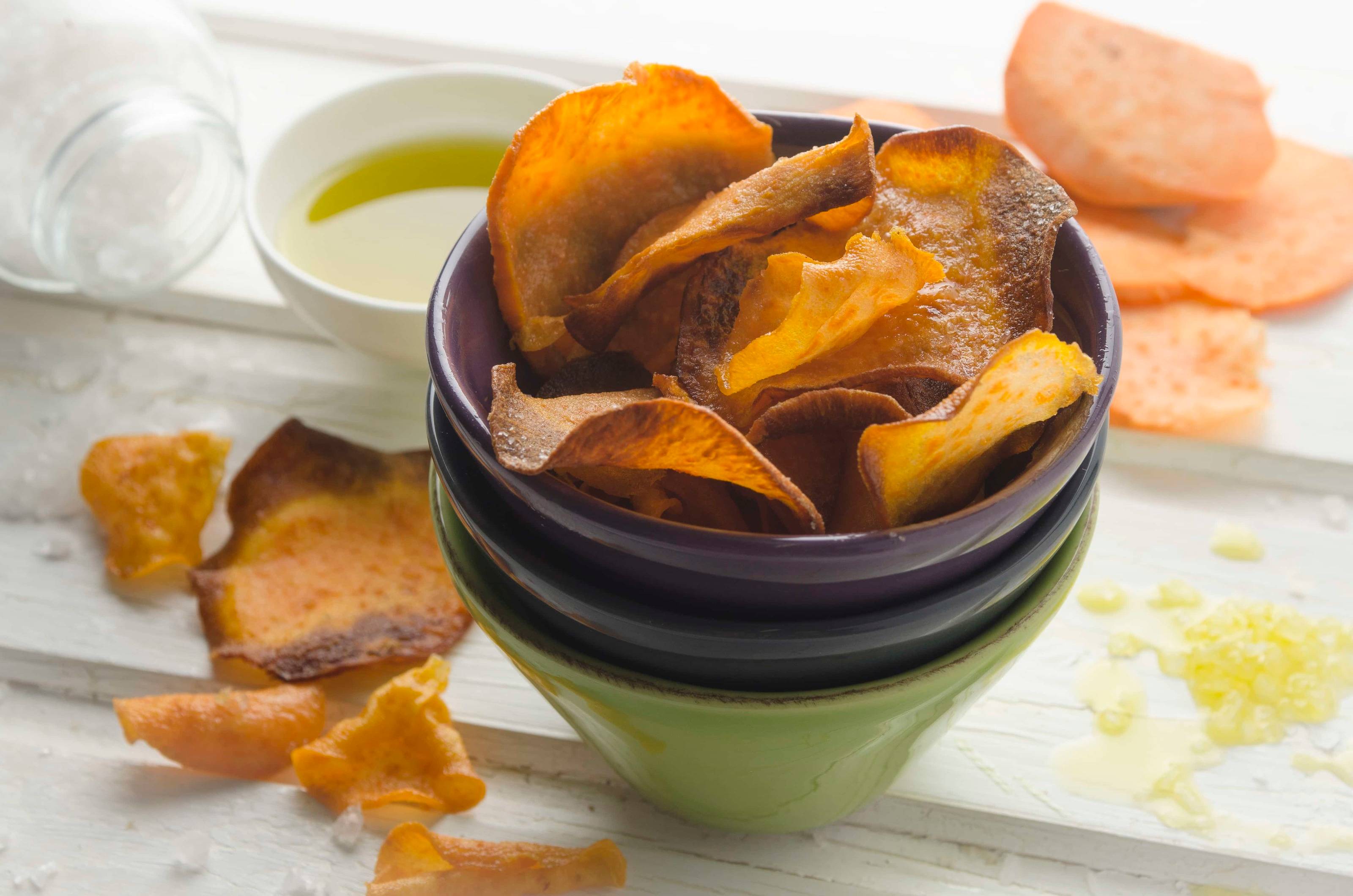 Süßkartoffelchips Rezept