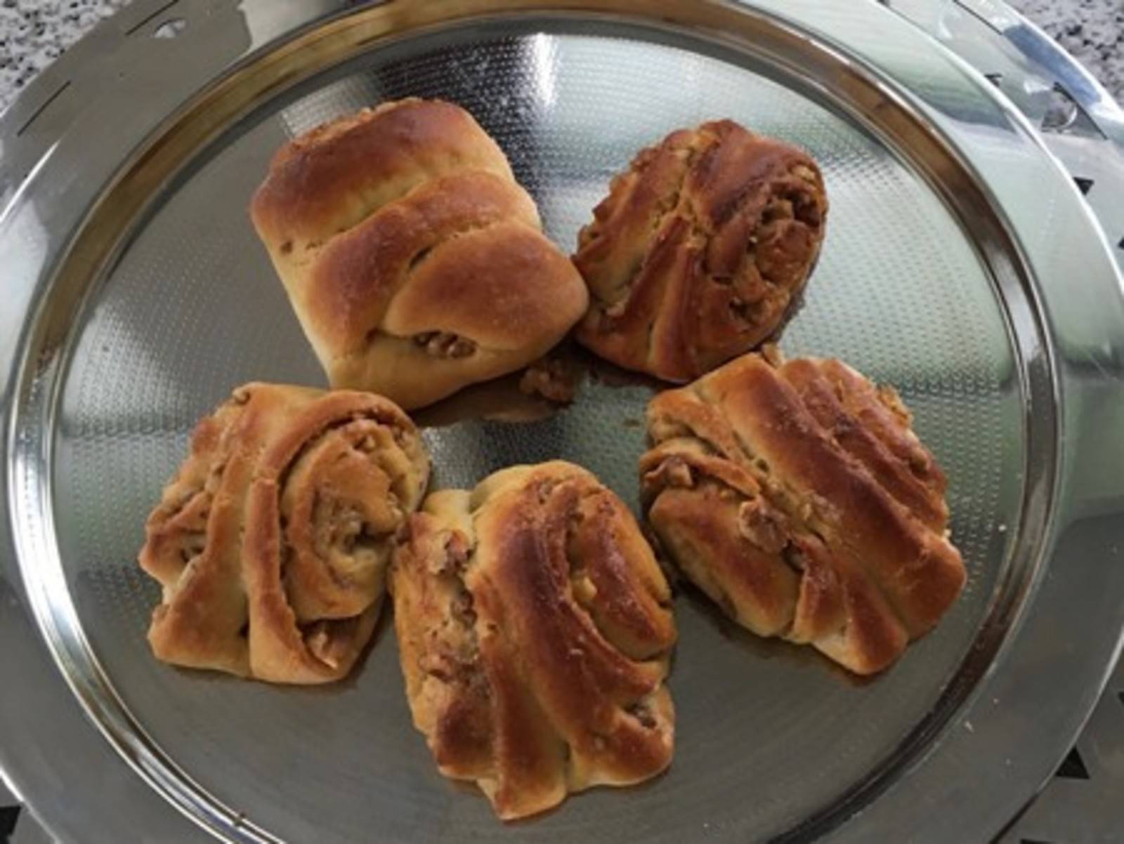 Franzbrötchen mit Rosinen