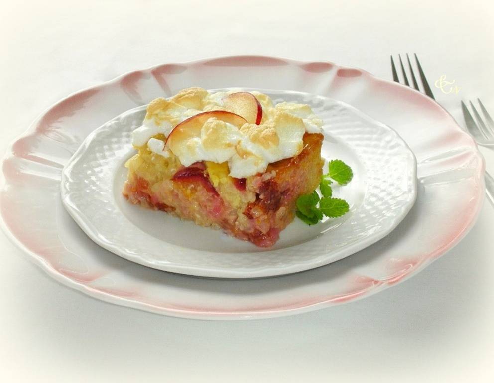 Reisauflauf auf Rotweinzwetschken Reisauflauf auf Rotweinzwetschken