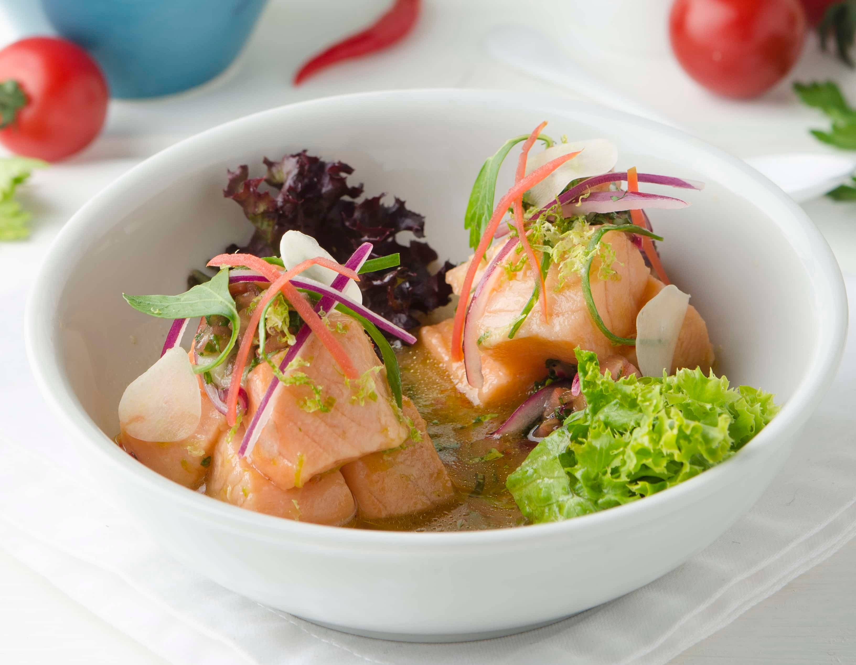 Lachs-Ceviche mit Tomatensalsa Rezept