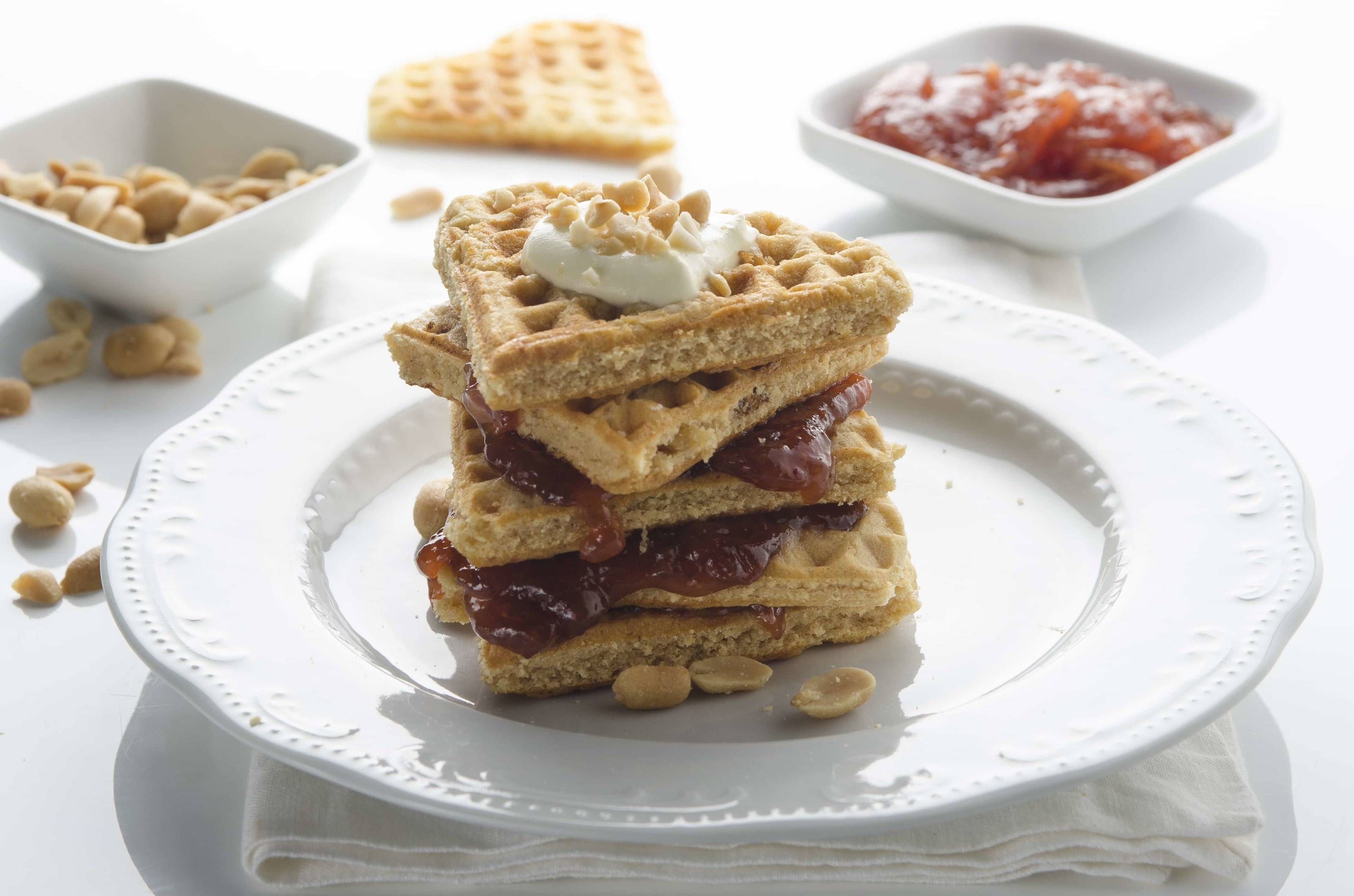 Erdnusswaffeln Rezept