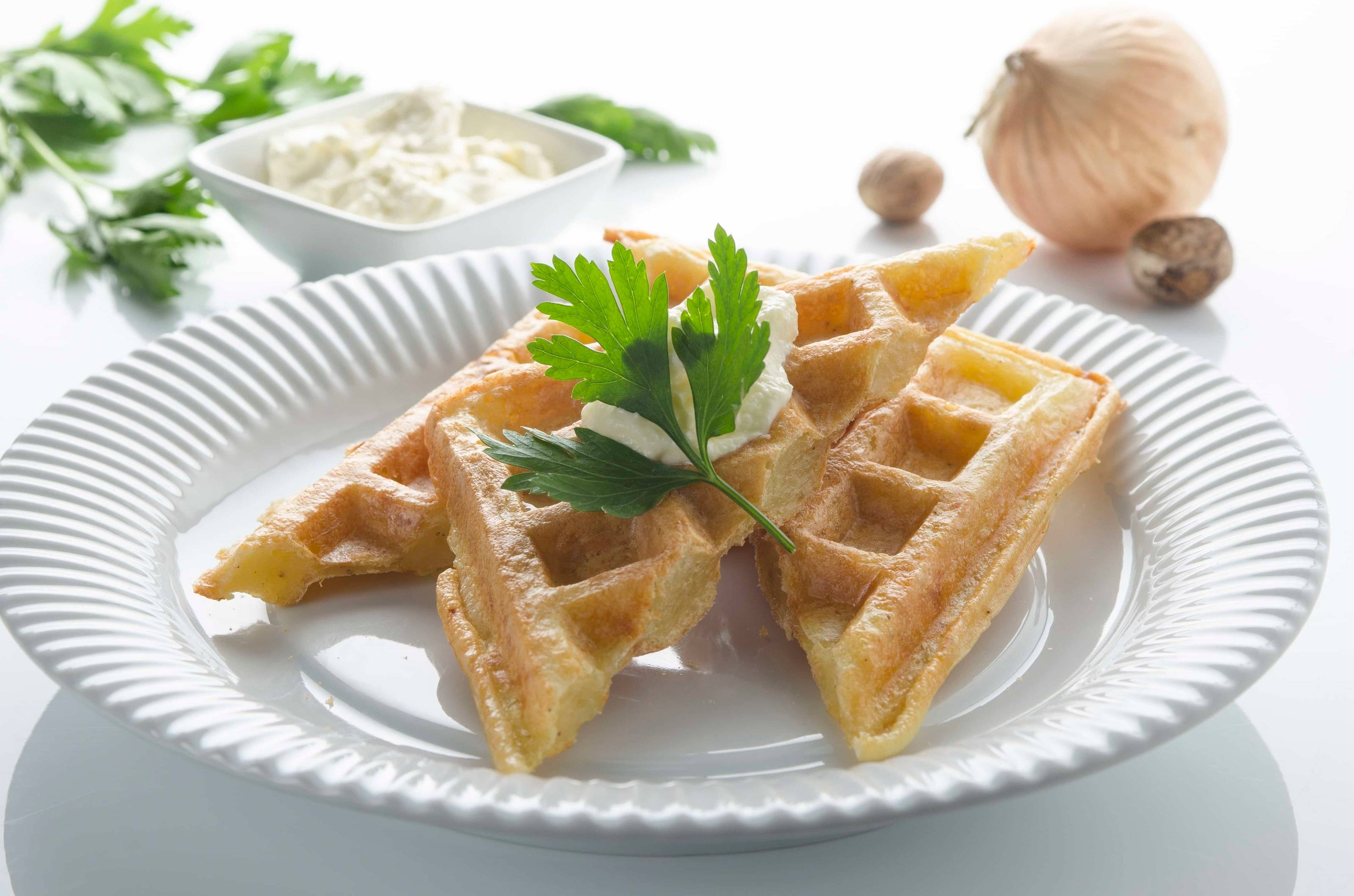 Kartoffelpuffer aus dem Waffeleisen Rezept