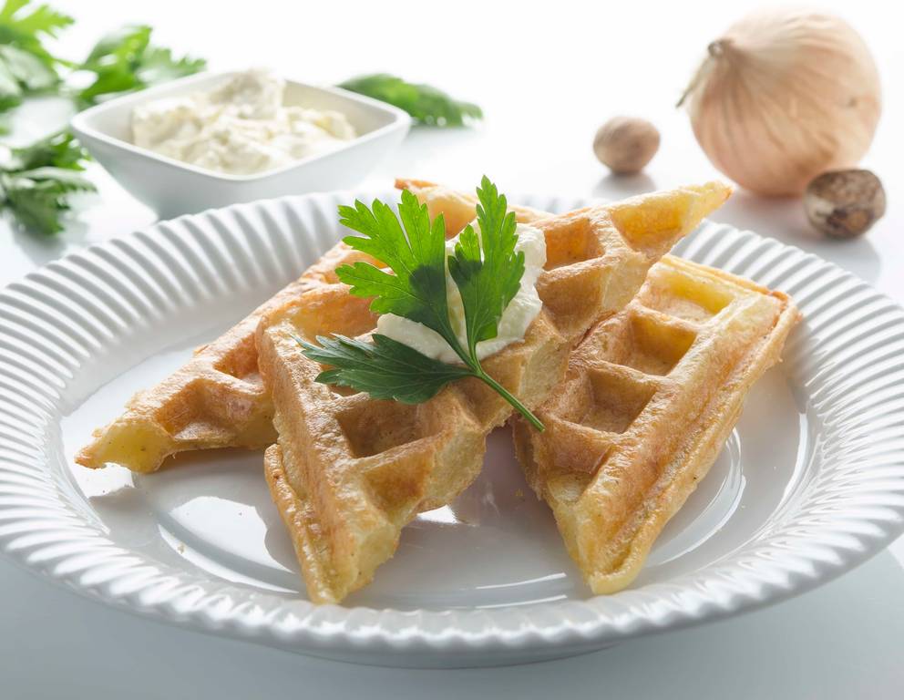 Kartoffelpuffer aus dem Waffeleisen Kartoffelpuffer aus dem Waffeleisen