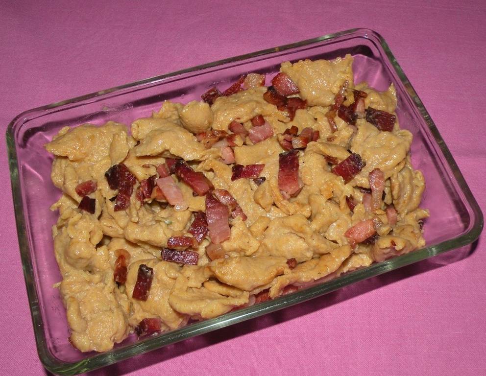 Kürbisnockerl mit Speck Kürbisnockerl mit Speck