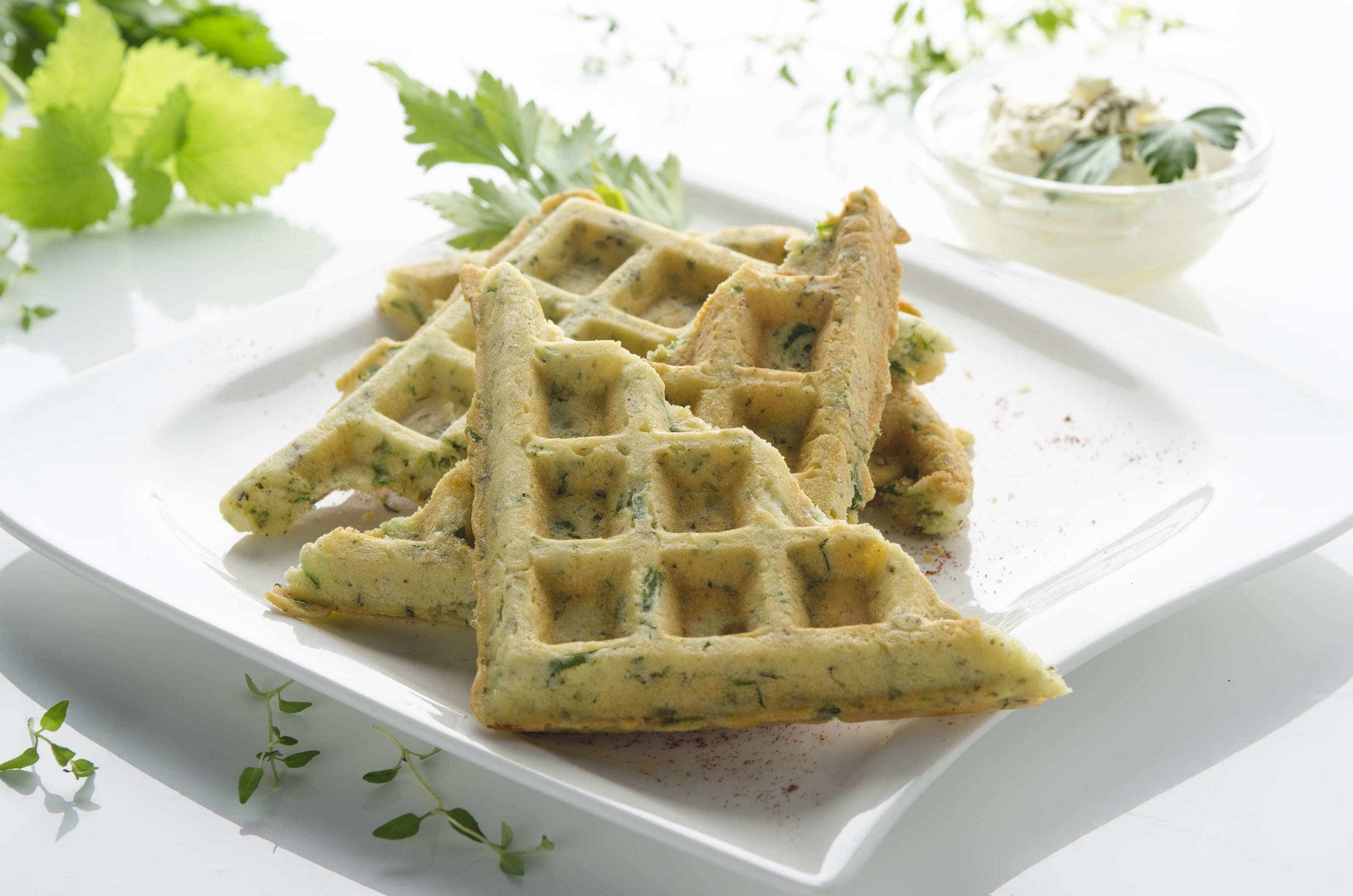 Kräuterwaffeln Rezept