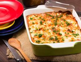 Kürbis-Brotauflauf Kürbis-Brotauflauf