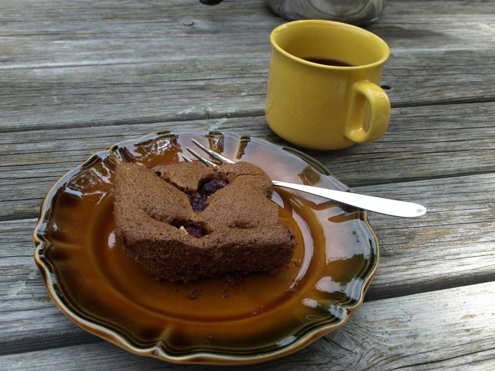 Brombeer-Schokokuchen