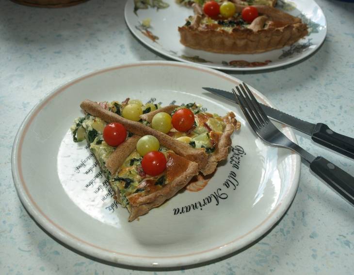 Zucchini-Mangold-Quiche