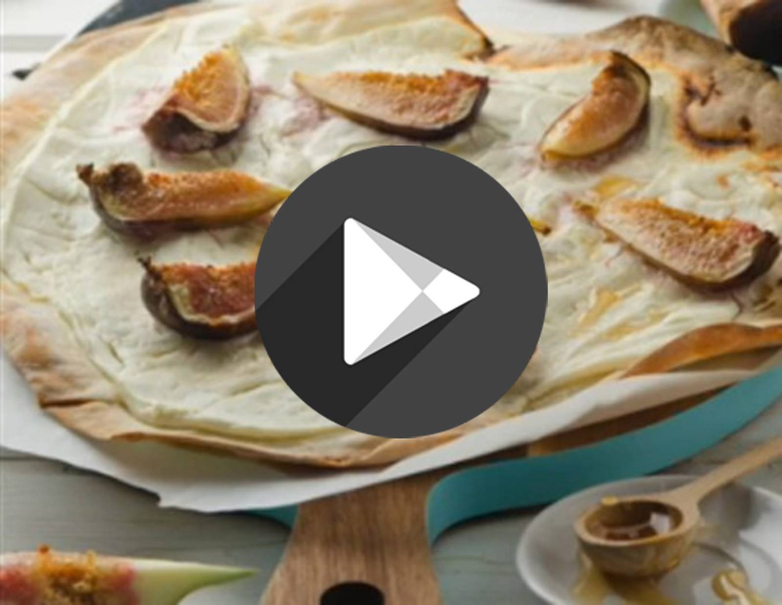 Video - Flammkuchen mit Ziegenkäse und Feigen