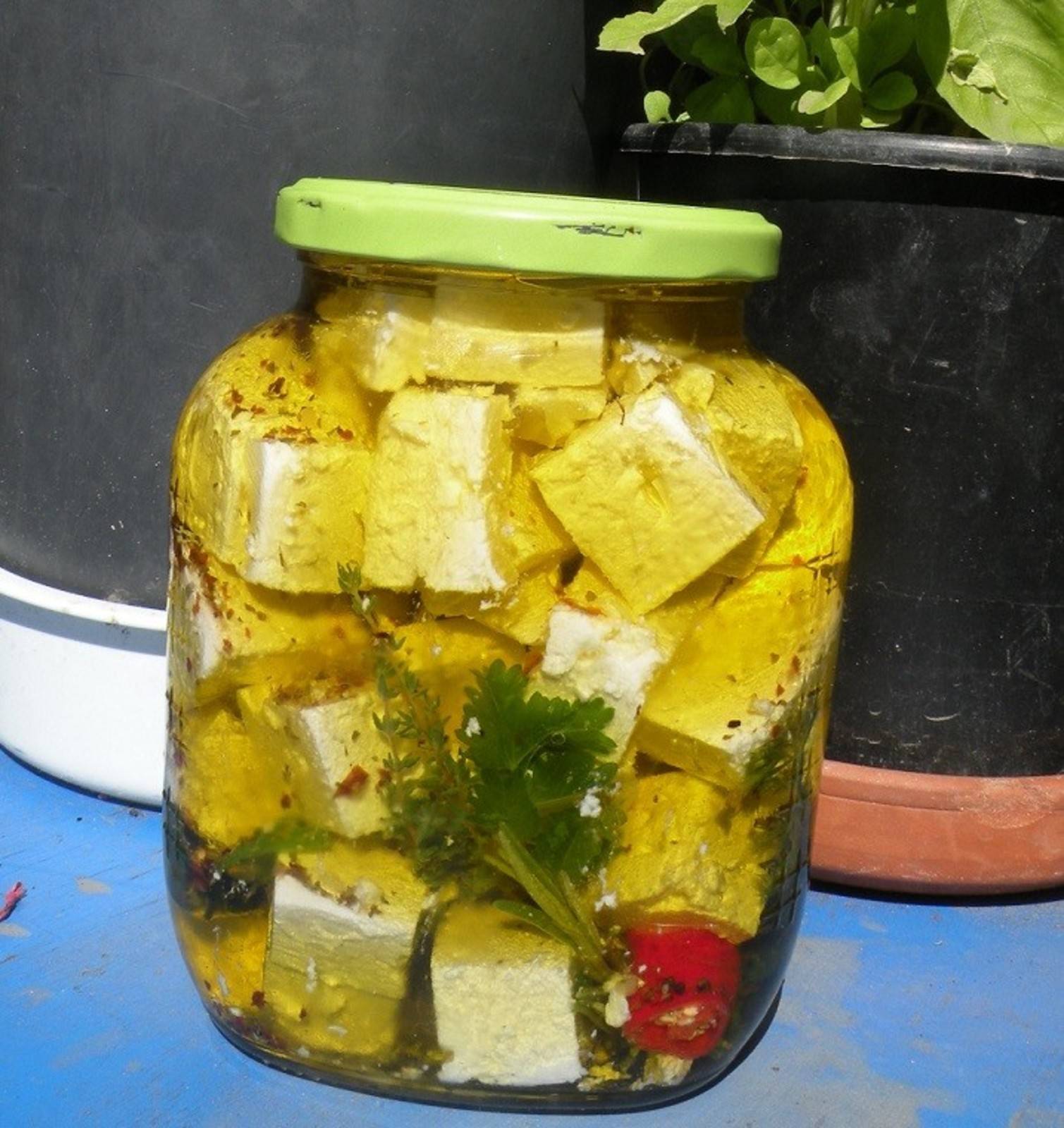 Eingelegter Feta